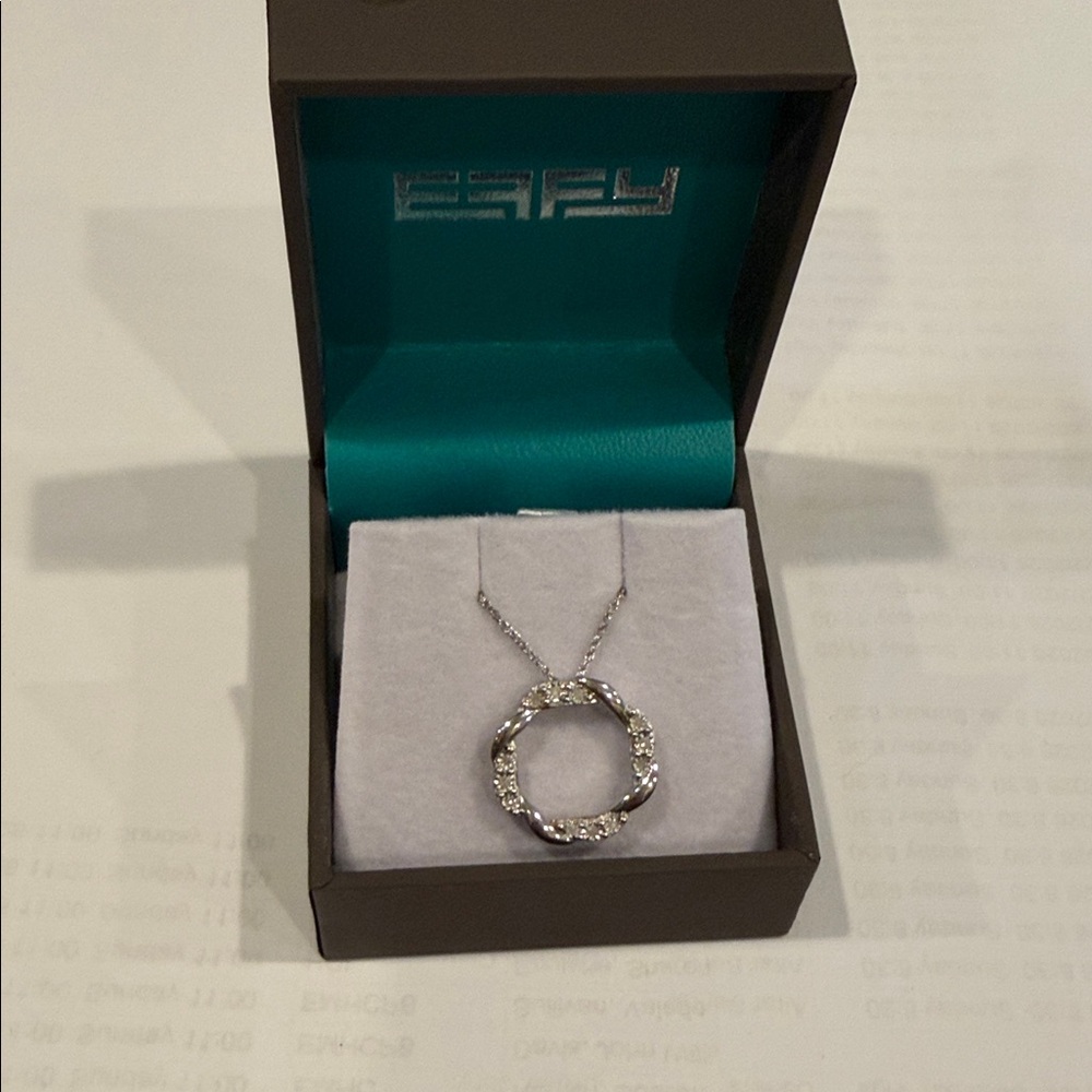 Effy 1/10CT Diamond Silver Necklace